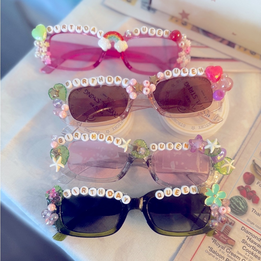 Beaded Embellished Sunglasses for birthday fun